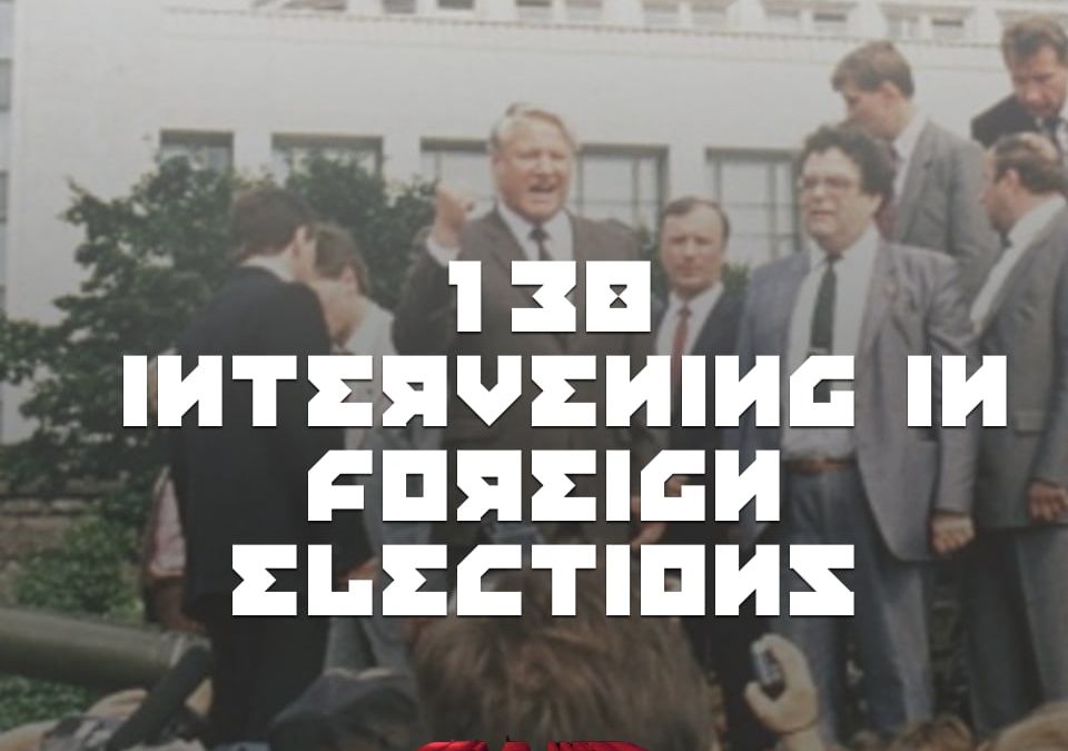 Today I interview Dov H. Levin Ph.D, Assistant Professor, Department of Politics and Public Administration, University of Hong Kong about his research on what he calls his Partisan Electoral Intervention by the Great Powers dataset (PEIG). It shows how many times the USA and USSR/Russia intervened in foreign elections in the years 1946 - 2000.